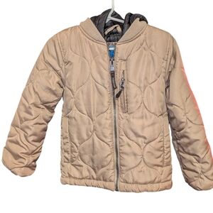 Perry Ellis Kids Beige Quilted Puffer Jacket